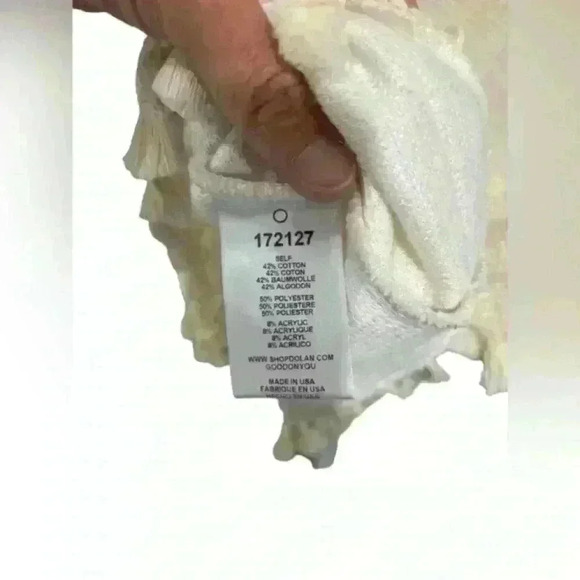 NWT Anthropologie Dolan Tassel Tunic Dress Left Coast Collection Cream M - Picture 5 of 9